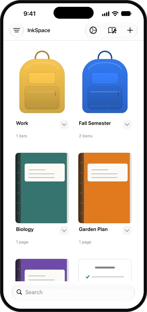 InkSpace on iPhone
